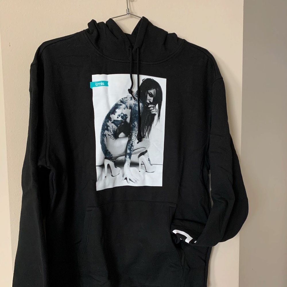 Two in the Shirt Graphic Sweatshirt Hooded